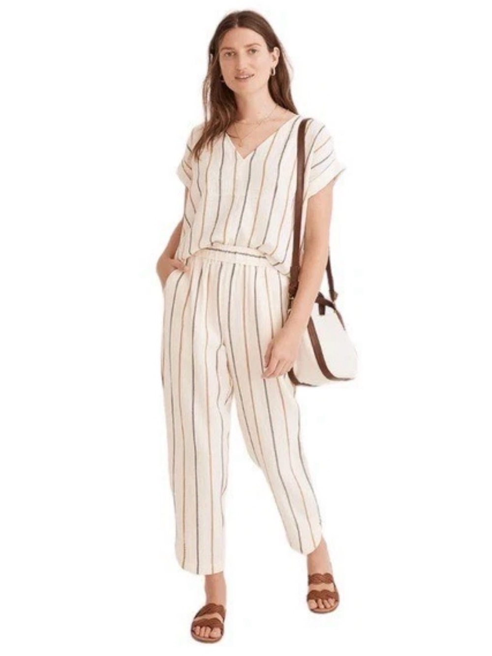 MADEWELL LIGHTSPUN MATCHING SET ANTIQUE GOLD STRIPE MEDIUM